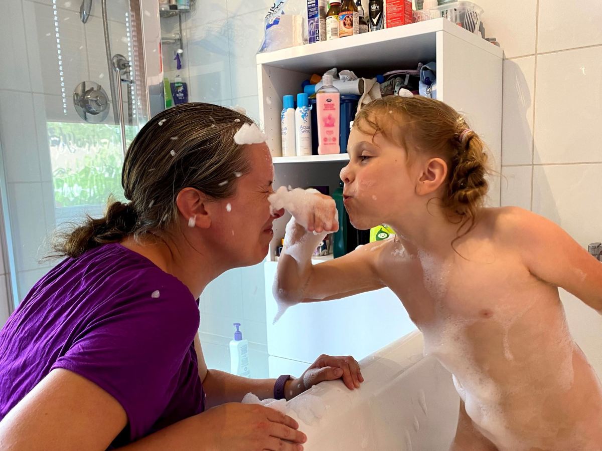 A point-blank blast of bubbles to the&nbsp;face